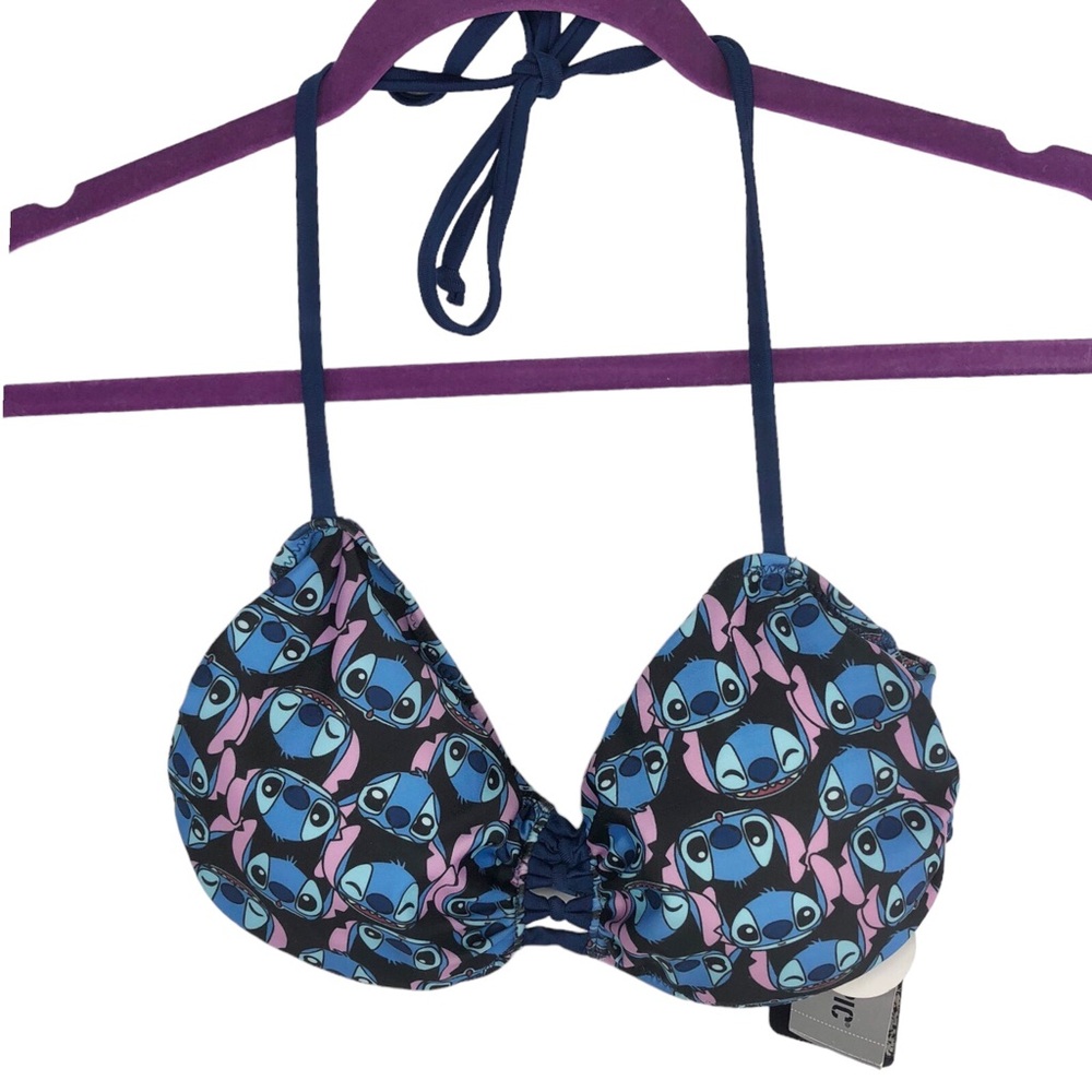 🆕 Hot Topic Disney Exclusive Stitch Bikini Top
